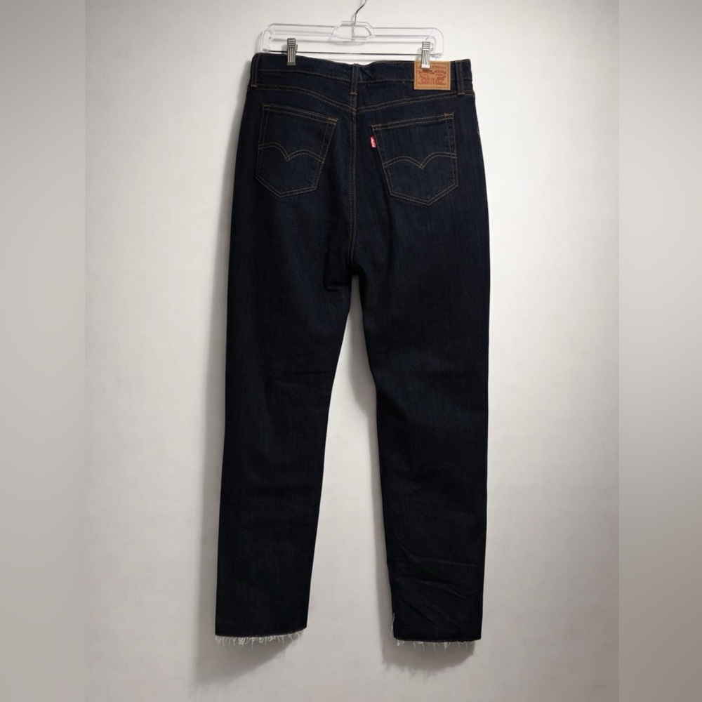 Levi's 724 Women's Dark Blue Straight Leg Jeans - Picture 3 of 6